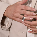 Sterling Silver Organic Carved Ring