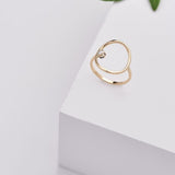 Diamond Circle Ring