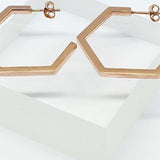 Large Hexagon Hoops