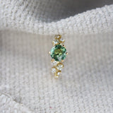 Round Sapphire Engagement Ring