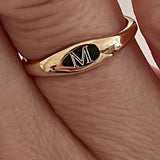 Gold Initial Ring