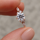 Bespoke Rose Gold & Brilliant cut Diamond Engagment Ring