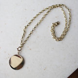 Chunky Gold Disc Pendant