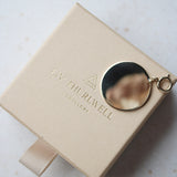 Chunky Gold Disc Pendant
