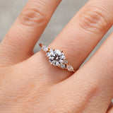 Bespoke Rose Gold & Brilliant cut Diamond Engagment Ring