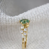 Round Sapphire Engagement Ring