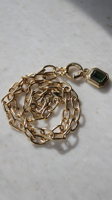 Elysian Emerald Charm Chain