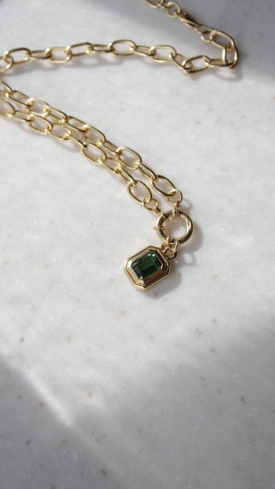 Elysian Emerald Charm Chain