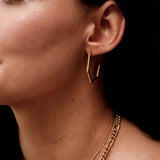 Large Hexagon Hoops