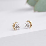 To The Moon & Back Studs