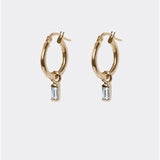Baguette Drop Hoops