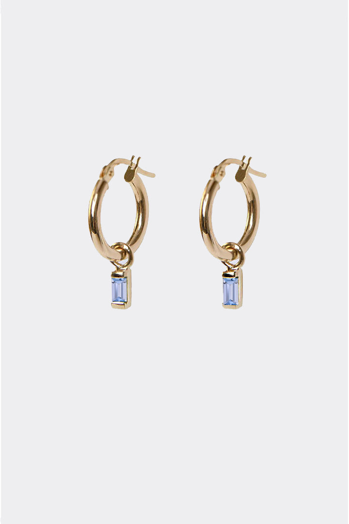 Baguette Drop Hoops