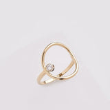 Diamond Circle Ring